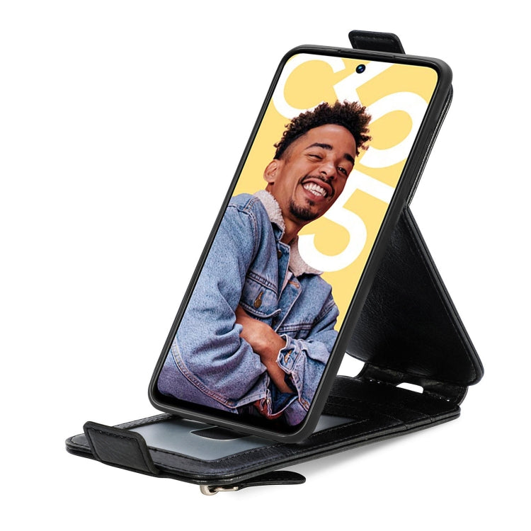 For Realme C55 Zipper Wallet Vertical Flip Leather Phone Case