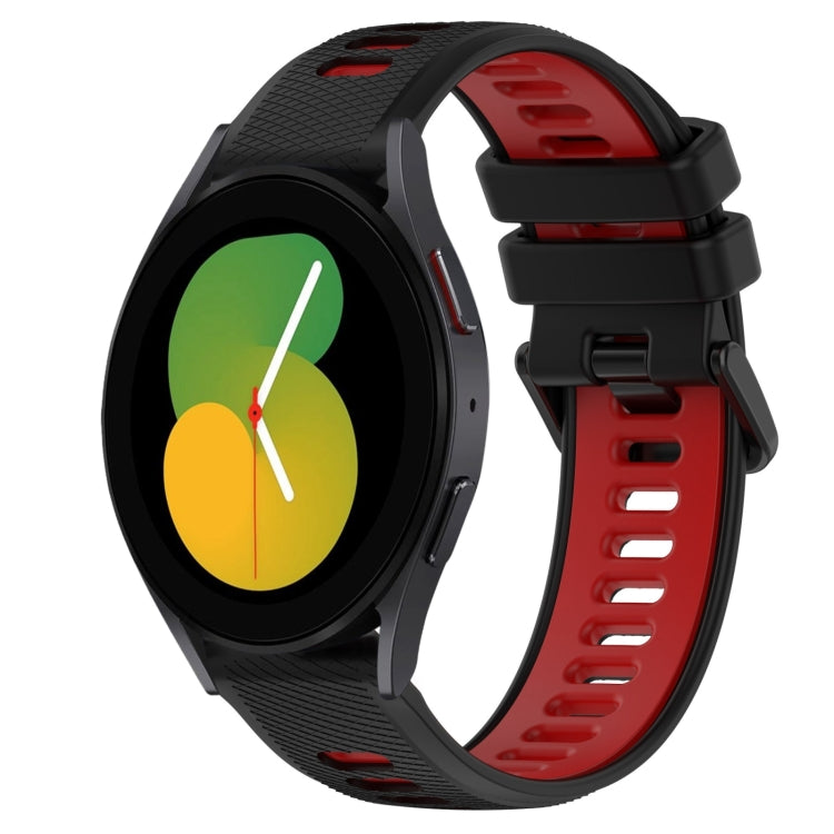 For Samsung Galaxy Watch5 40mm 20mm Sports Two-Color Silicone Watch Band