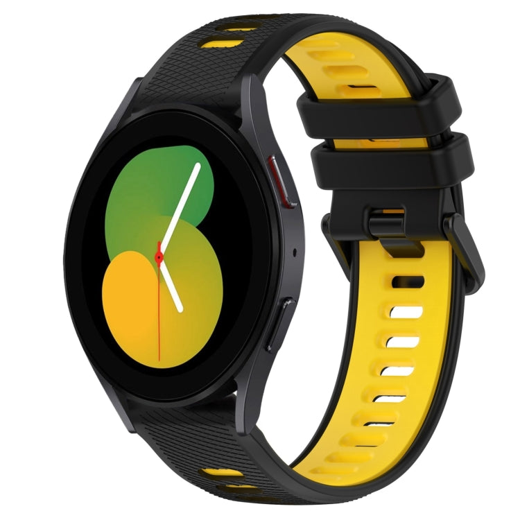 For Samsung Galaxy Watch5 40mm 20mm Sports Two-Color Silicone Watch Band