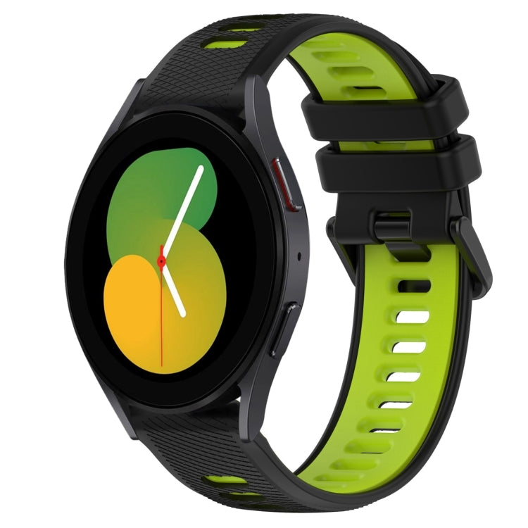 For Samsung Galaxy Watch5 40mm 20mm Sports Two-Color Silicone Watch Band