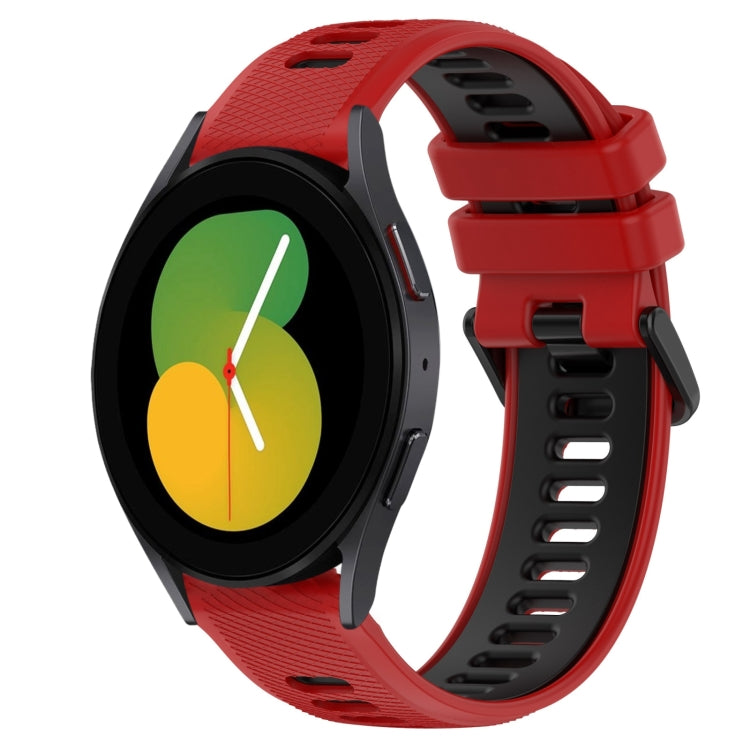 For Samsung Galaxy Watch5 40mm 20mm Sports Two-Color Silicone Watch Band