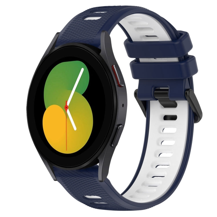 For Samsung Galaxy Watch5 40mm 20mm Sports Two-Color Silicone Watch Band