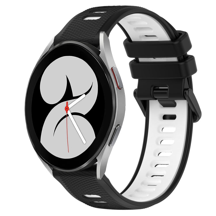 For Samsung Galaxy Watch4 40mm 20mm Sports Two-Color Silicone Watch Band