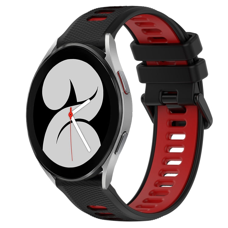 For Samsung Galaxy Watch4 40mm 20mm Sports Two-Color Silicone Watch Band
