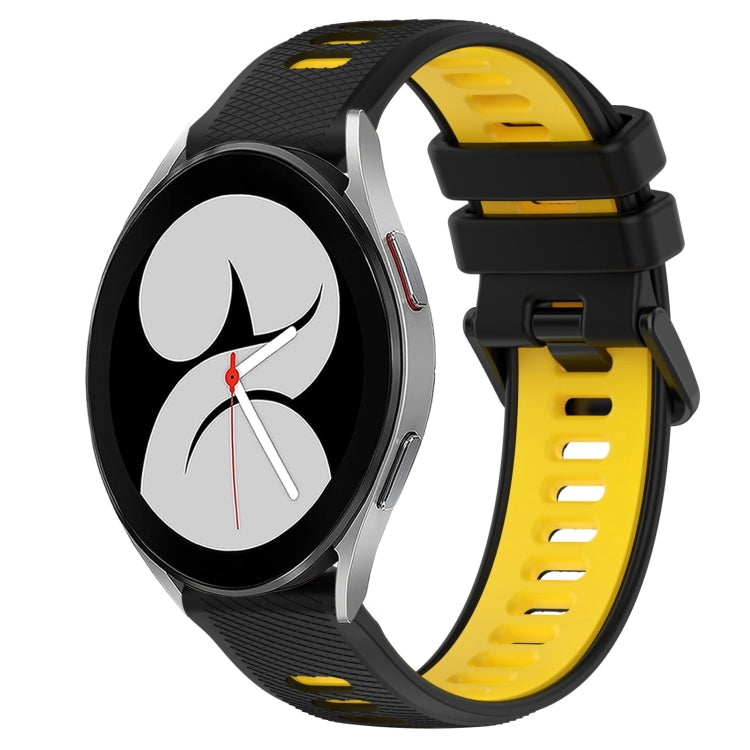For Samsung Galaxy Watch4 40mm 20mm Sports Two-Color Silicone Watch Band