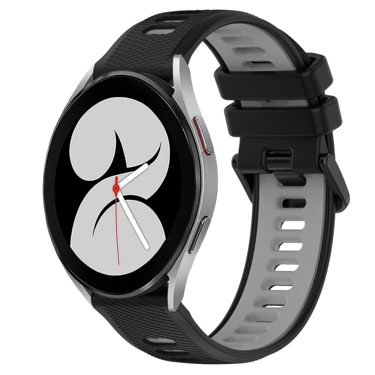 For Samsung Galaxy Watch4 40mm 20mm Sports Two-Color Silicone Watch Band