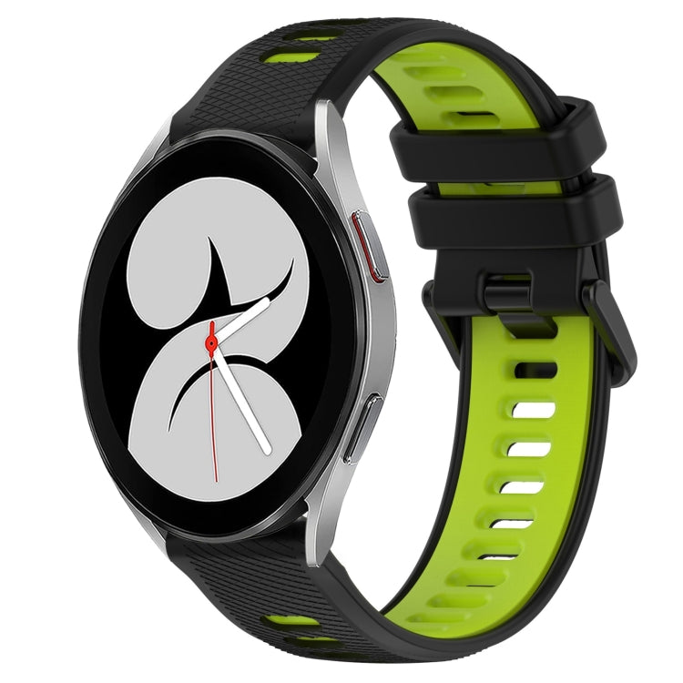 For Samsung Galaxy Watch4 40mm 20mm Sports Two-Color Silicone Watch Band