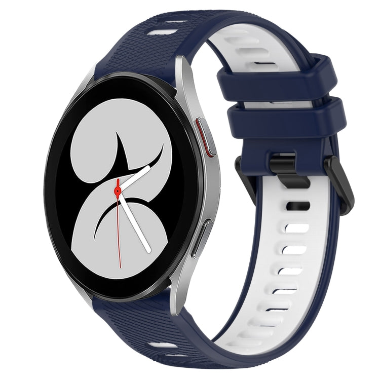 For Samsung Galaxy Watch4 40mm 20mm Sports Two-Color Silicone Watch Band