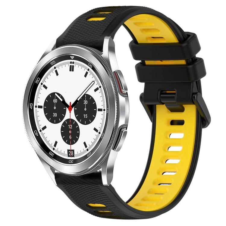 For Samsung  Galaxy Watch4 Classic 42mm 20mm Sports Two-Color Silicone Watch Band