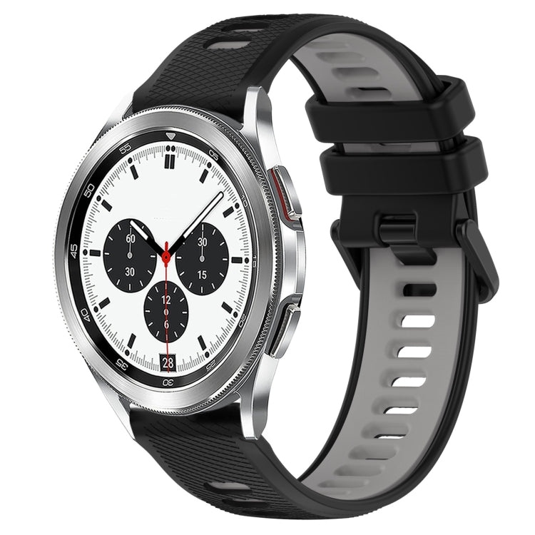 For Samsung  Galaxy Watch4 Classic 42mm 20mm Sports Two-Color Silicone Watch Band