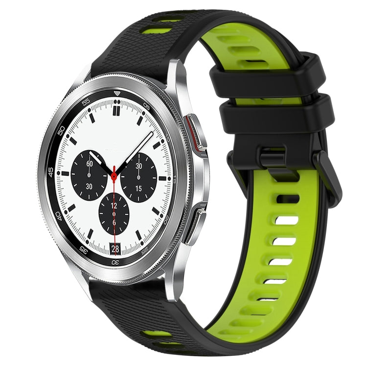 For Samsung  Galaxy Watch4 Classic 42mm 20mm Sports Two-Color Silicone Watch Band