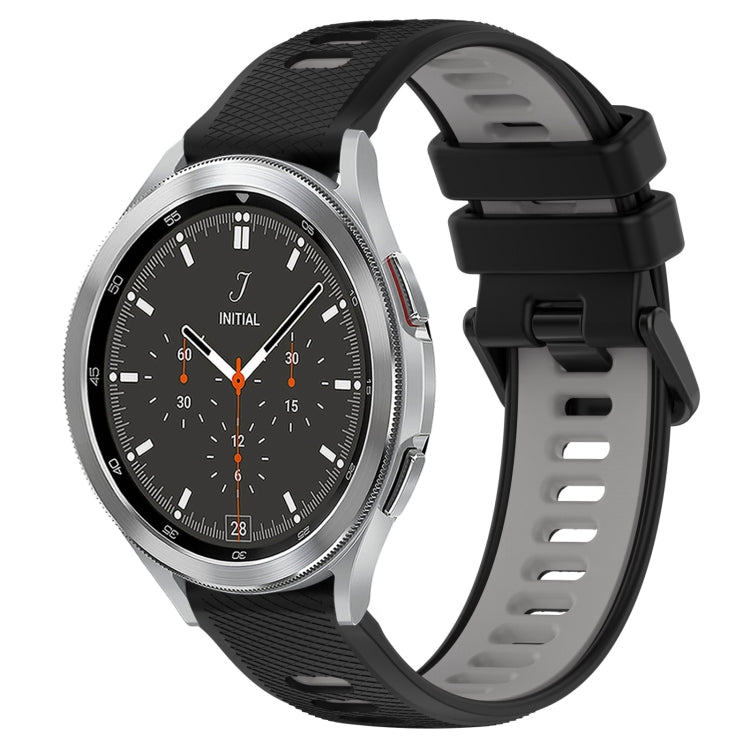 For Samsung  Galaxy Watch4 Classic 46mm 20mm Sports Two-Color Silicone Watch Band