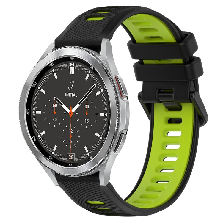 For Samsung  Galaxy Watch4 Classic 46mm 20mm Sports Two-Color Silicone Watch Band