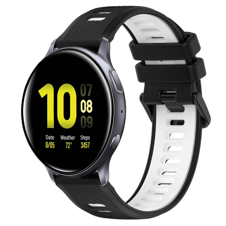 For Samsung Galaxy Watch Active2 40mm 20mm Sports Two-Color Silicone Watch Band