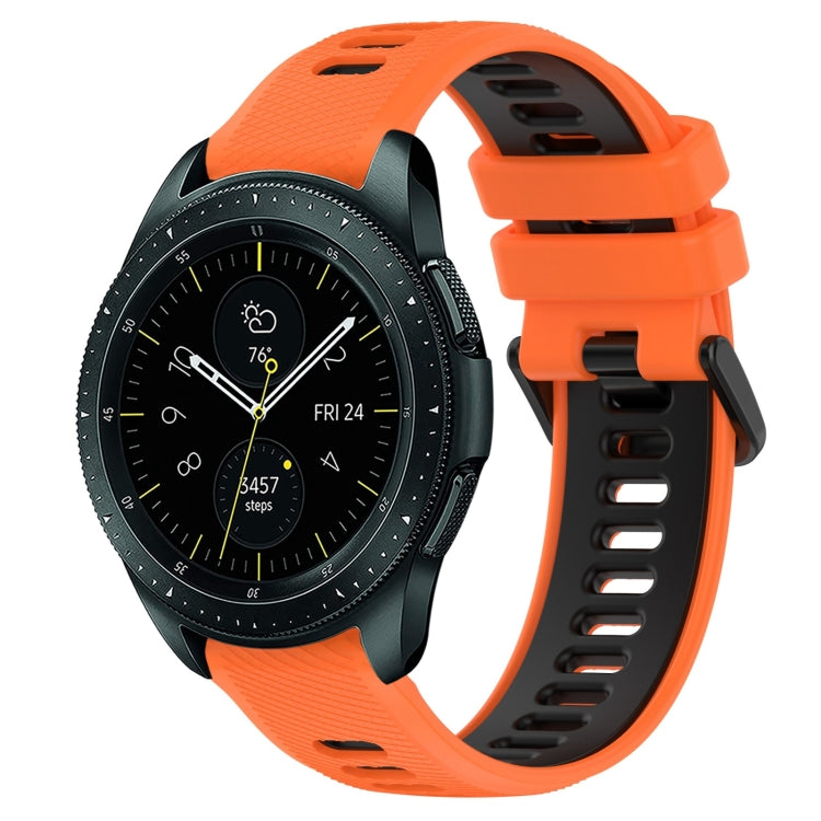 For Samsung Galaxy Watch 42mm 20mm Sports Two-Color Silicone Watch Band
