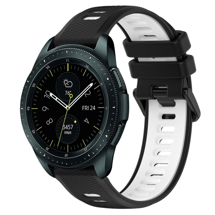 For Samsung Galaxy Watch 42mm 20mm Sports Two-Color Silicone Watch Band