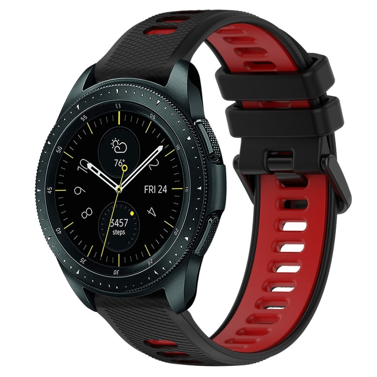 For Samsung Galaxy Watch 42mm 20mm Sports Two-Color Silicone Watch Band