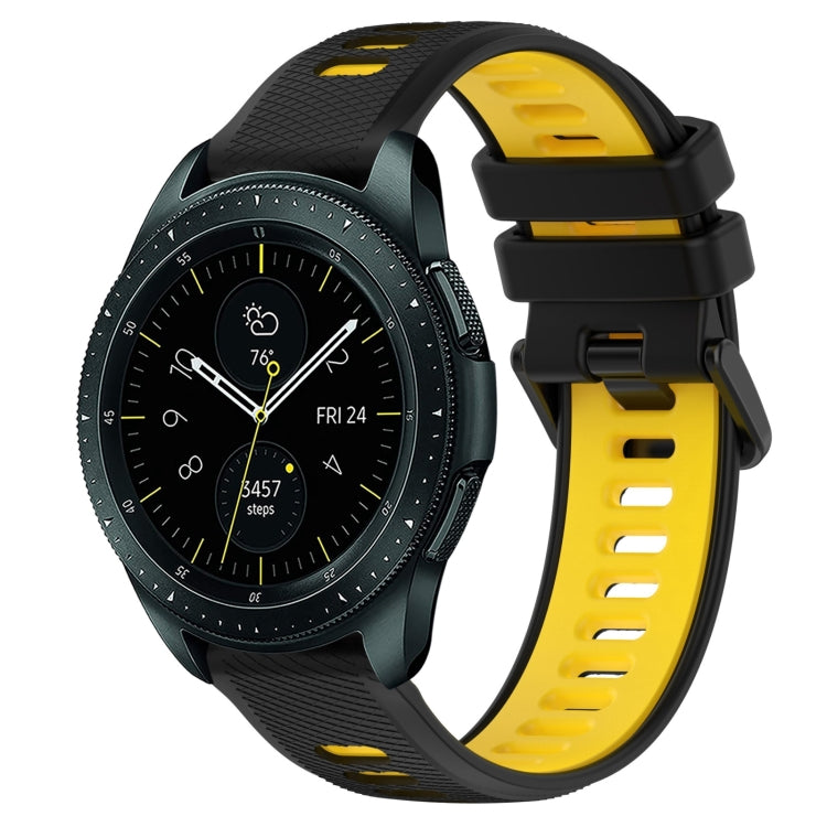 For Samsung Galaxy Watch 42mm 20mm Sports Two-Color Silicone Watch Band