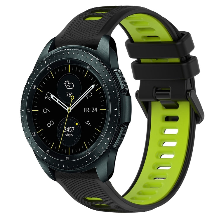 For Samsung Galaxy Watch 42mm 20mm Sports Two-Color Silicone Watch Band