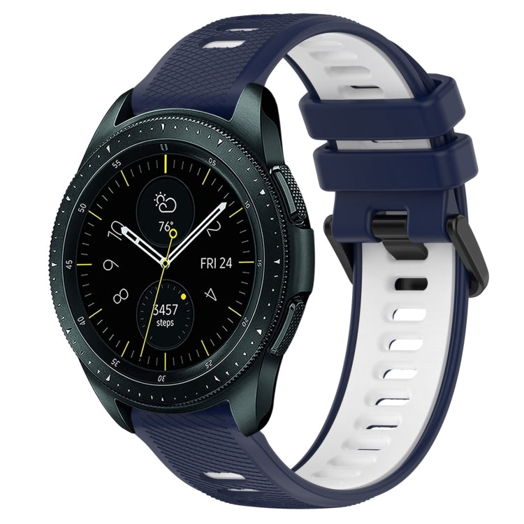For Samsung Galaxy Watch 42mm 20mm Sports Two-Color Silicone Watch Band