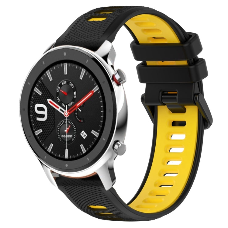 For Amazfit GTR 4 Pro 22MM Sports Two-Color Silicone Watch Band