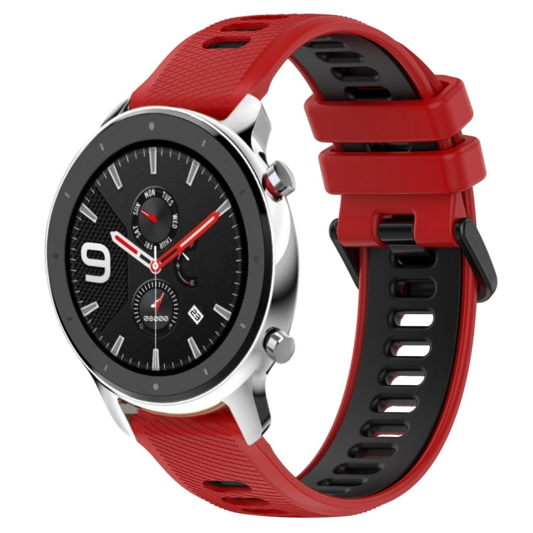 For Amazfit GTR 4 Pro 22MM Sports Two-Color Silicone Watch Band