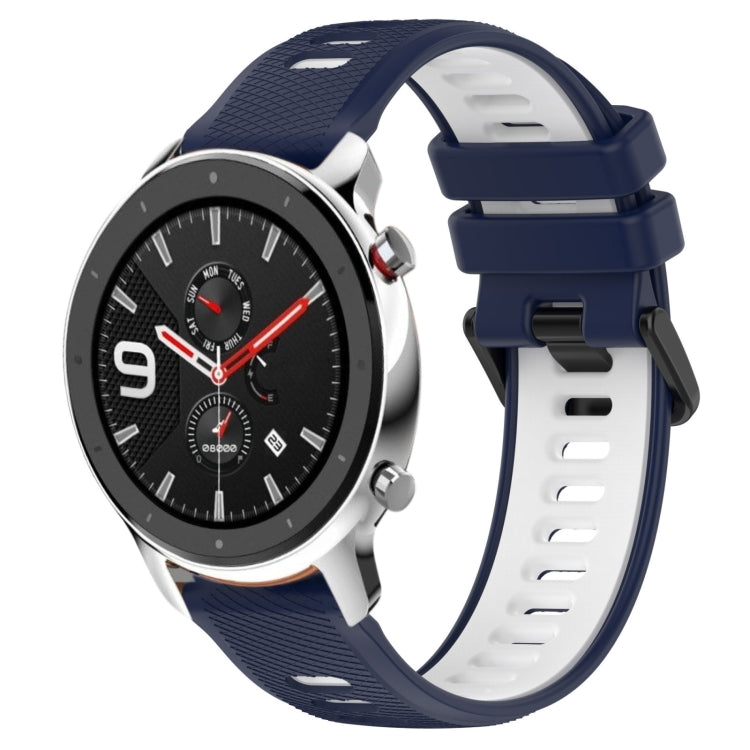 For Amazfit GTR 4 Pro 22MM Sports Two-Color Silicone Watch Band