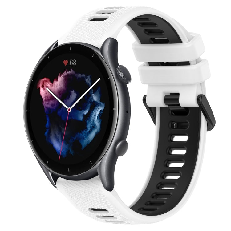 For Amazfit GTR 3 Pro 22MM Sports Two-Color Silicone Watch Band