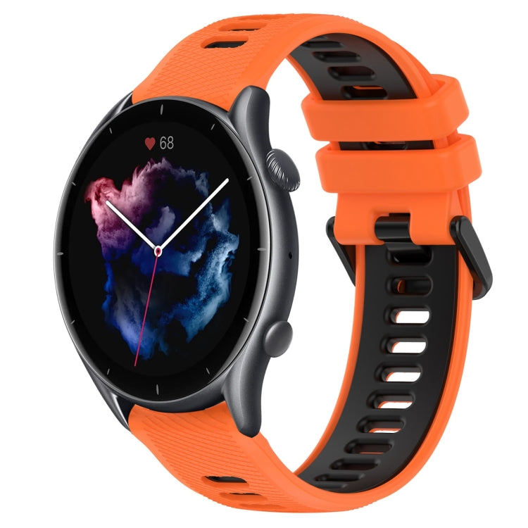 For Amazfit GTR 3 Pro 22MM Sports Two-Color Silicone Watch Band