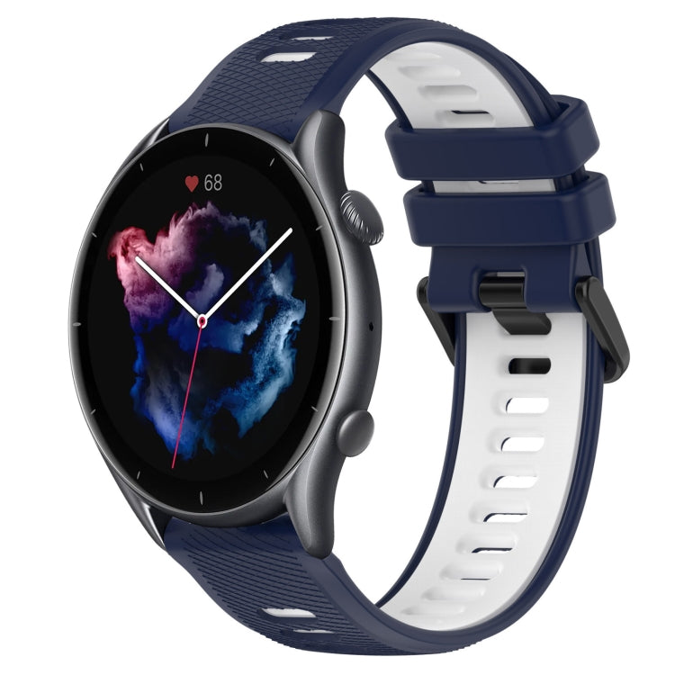 For Amazfit GTR 3 Pro 22MM Sports Two-Color Silicone Watch Band