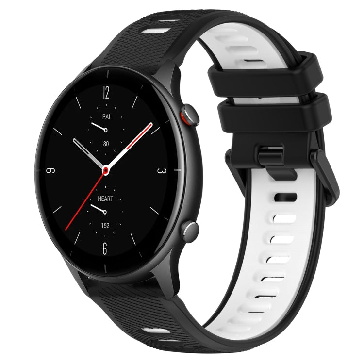 For Amazfit GTR 2e 22MM Sports Two-Color Silicone Watch Band