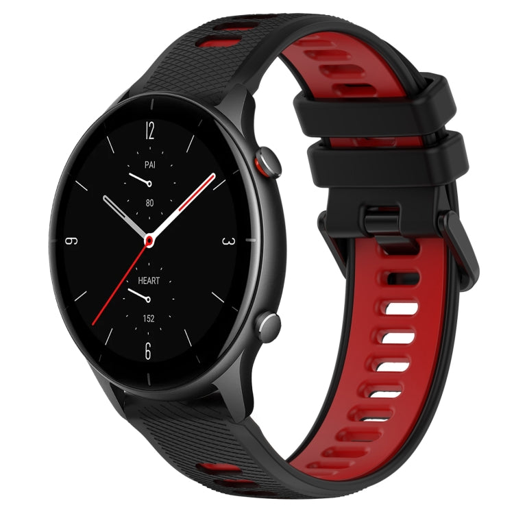 For Amazfit GTR 2e 22MM Sports Two-Color Silicone Watch Band