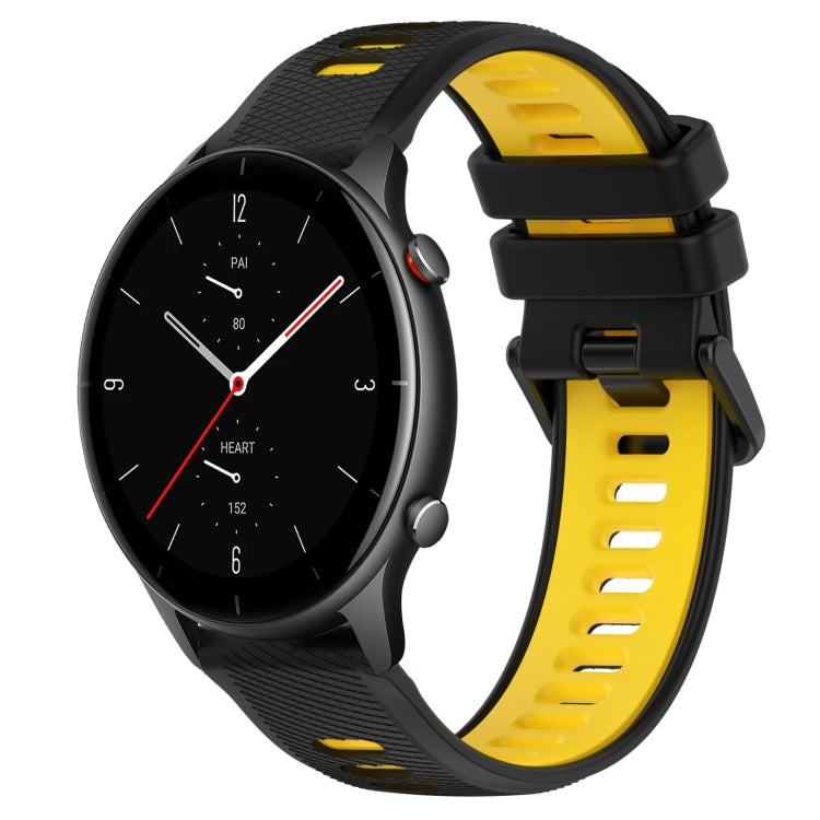 For Amazfit GTR 2e 22MM Sports Two-Color Silicone Watch Band