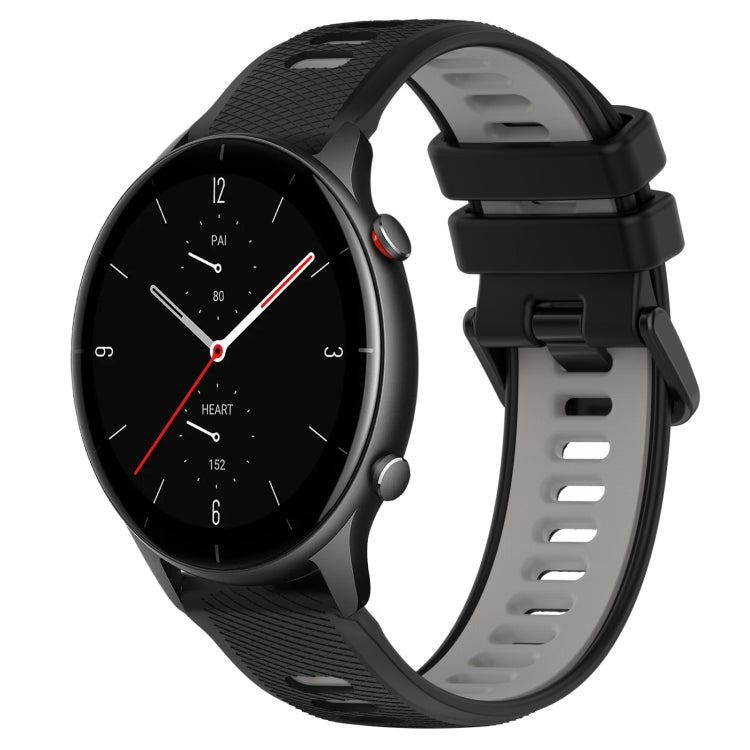 For Amazfit GTR 2e 22MM Sports Two-Color Silicone Watch Band