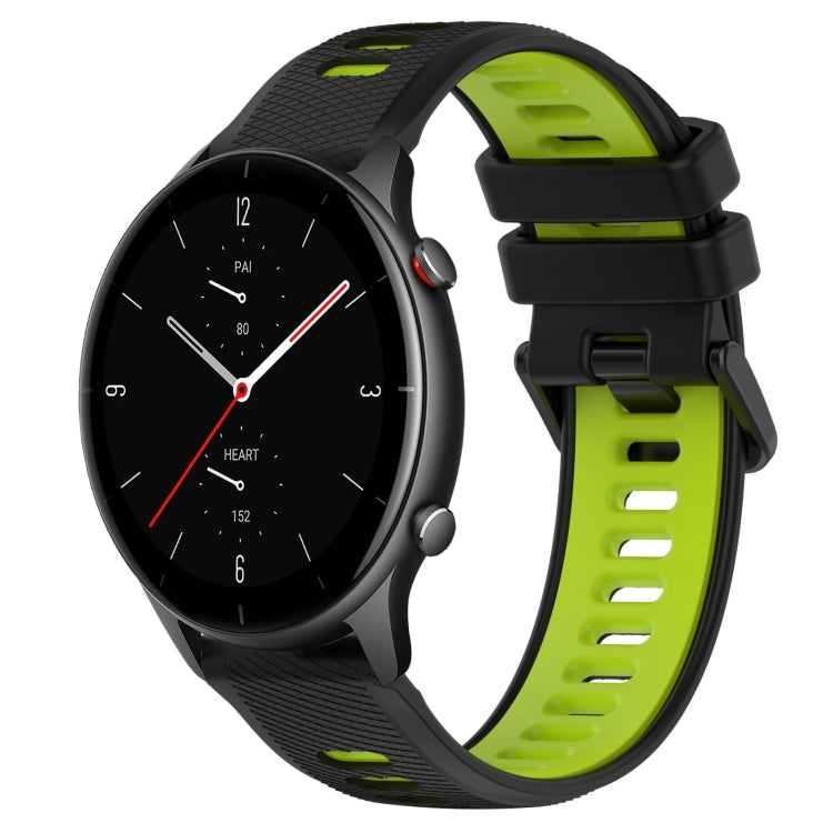 For Amazfit GTR 2e 22MM Sports Two-Color Silicone Watch Band