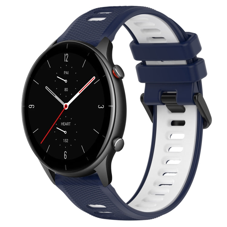 For Amazfit GTR 2e 22MM Sports Two-Color Silicone Watch Band