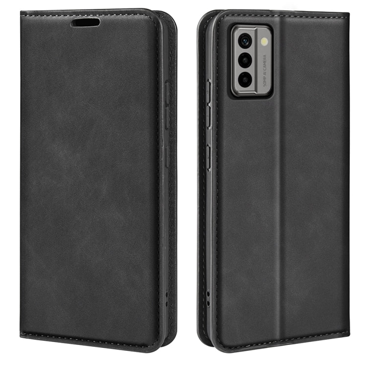 For Nokia G22 Retro-skin Magnetic Suction Leather Phone Case