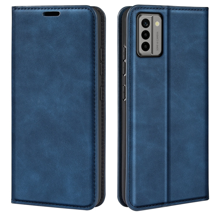 For Nokia G22 Retro-skin Magnetic Suction Leather Phone Case