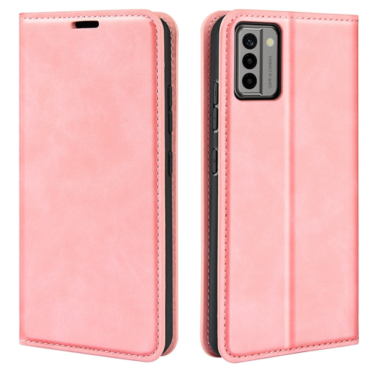 For Nokia G22 Retro-skin Magnetic Suction Leather Phone Case