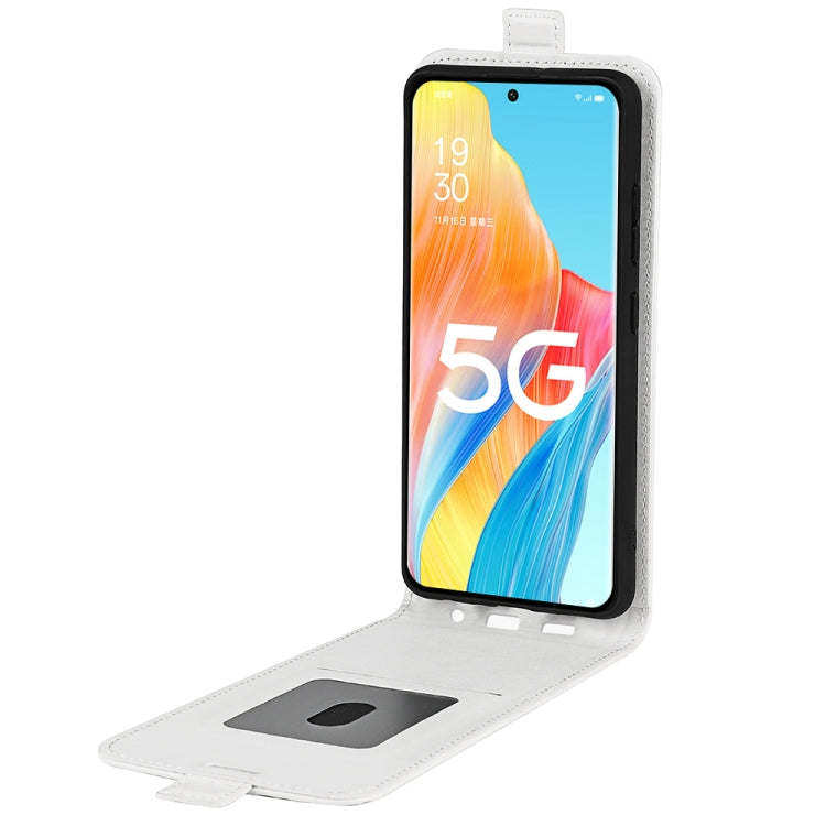 For OPPO A1 Pro 5G / Reno8 T 5G R64 Texture Single Vertical Flip Leather Phone Case