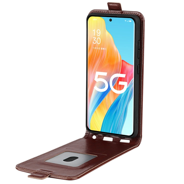 For OPPO A1 Pro 5G / Reno8 T 5G R64 Texture Single Vertical Flip Leather Phone Case