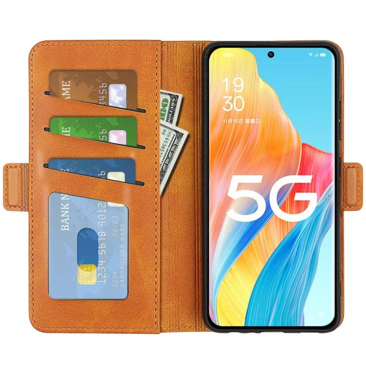 For OPPO A1 Pro 5G / Reno8 T 5G Dual-side Magnetic Buckle Leather Phone Case