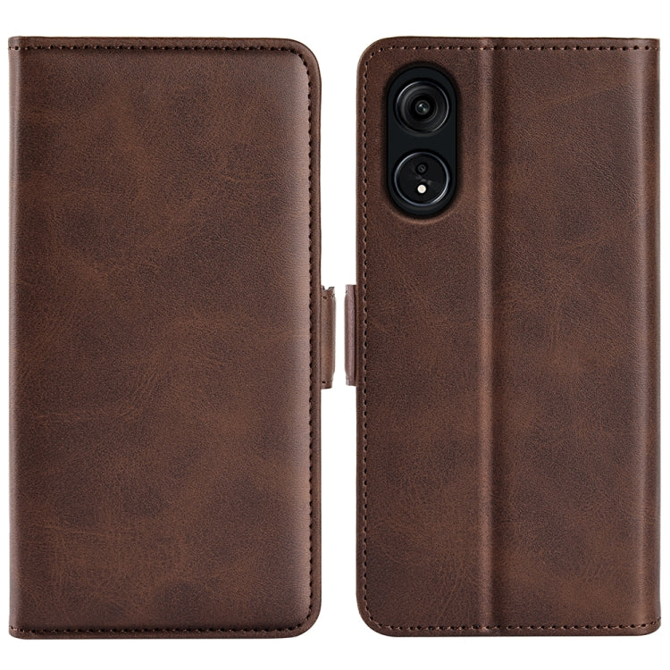 For OPPO A1 Pro 5G / Reno8 T 5G Dual-side Magnetic Buckle Leather Phone Case