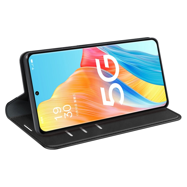 For OPPO A1 Pro 5G / Reno8 T 5G Retro-skin  Magnetic Suction Leather Phone Case