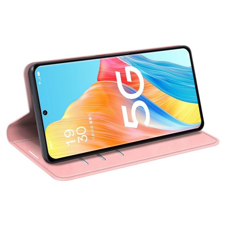 For OPPO A1 Pro 5G / Reno8 T 5G Retro-skin  Magnetic Suction Leather Phone Case