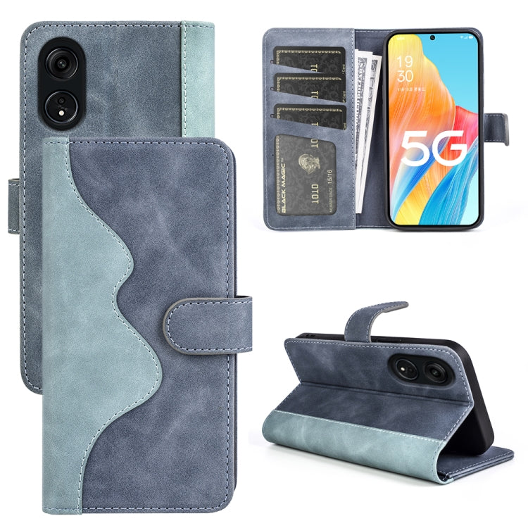For OPPO A1 Pro 5G / Reno8 T 5G Stitching Horizontal Flip Leather Phone Case
