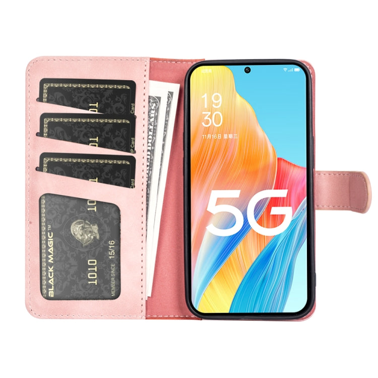 For OPPO A1 Pro 5G / Reno8 T 5G Stitching Horizontal Flip Leather Phone Case