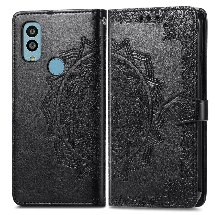 For Kyocera Android One S10 Mandala Flower Embossed Leather Phone Case