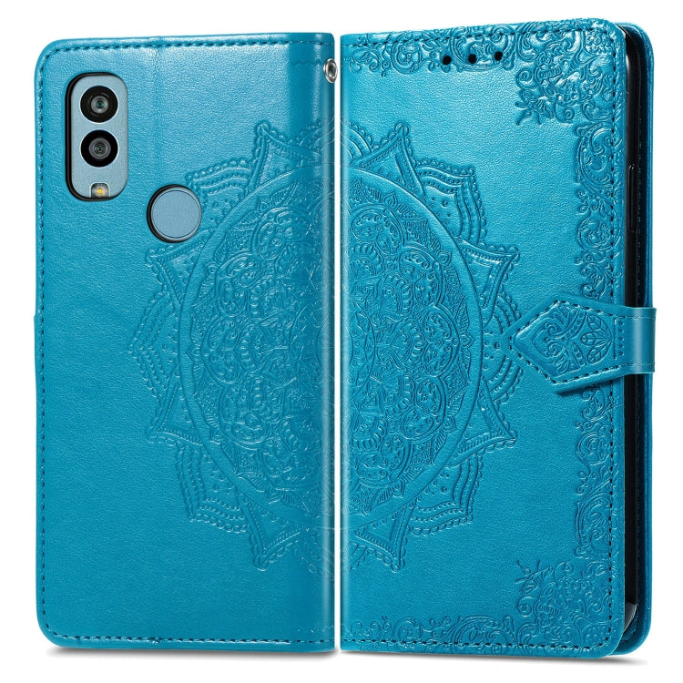 For Kyocera Android One S10 Mandala Flower Embossed Leather Phone Case