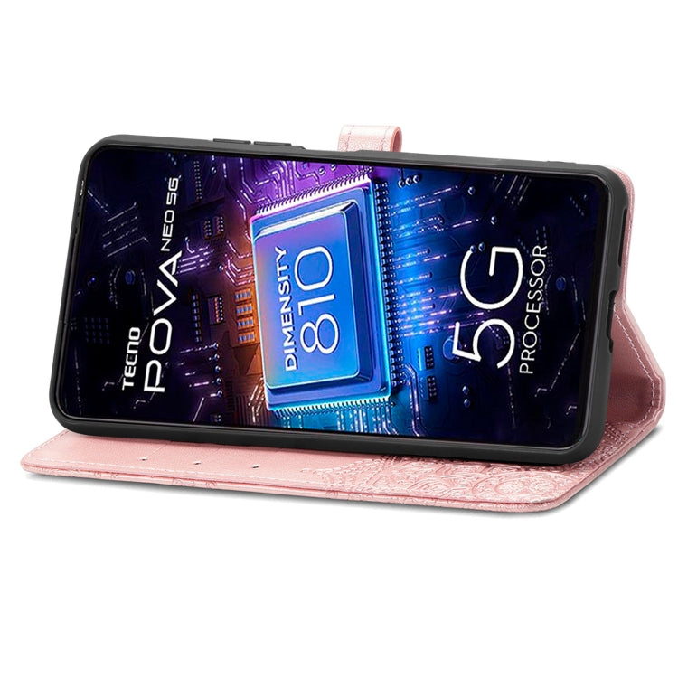 For Tecno Pova Neo 5G Mandala Flower Embossed Leather Phone Case